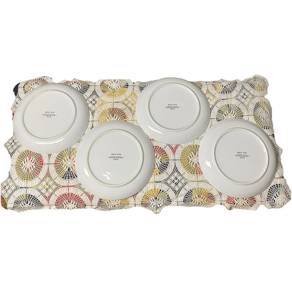 West Elm Penguin Dessert Plates Set of 4, 8.5